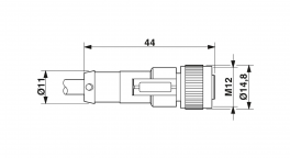 SAC-4P-10,0-170/FS SCO Sensor/actuator cable