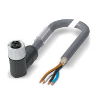 SAC-4P-10,0-PUR/M12FRT SH Power cable