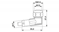 SAC-4P-10,0-PVC/M12FR-V2A Sensor/actuator cable