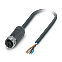SAC-4P- 2,93-28X/M12FS OD 0,03 Sensor/actuator cable