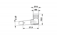 SAC-4P- 5,0-PUR/M 8FR BK Sensor/actuator cable