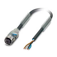 SAC-4P- 5,0-PUR/M12FS-3L Sensor/actuator cable