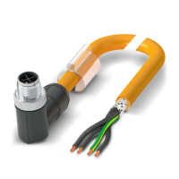 SAC-4P-M12MRS/7,62-PUR PE SH Power cable