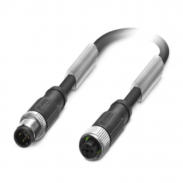 SAC-4P-M12MS/ 0,3-PUR/M12FS SH Sensor/actuator cable