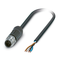 SAC-4P-M12MS/0,40-28X OD 0,03 Sensor/actuator cable