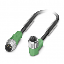 SAC-4P-M12MS/ 5,5-PUR/M12FR BK Sensor/actuator cable