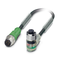 SAC-4P-M12MS/5,0-PUR/M12FR-3L Sensor/actuator cable