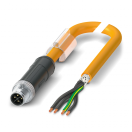 SAC-4P-M12MSS/10,0-PUR PE SH Power cable