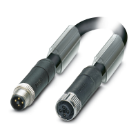 SAC-4P-M12MST/10,0-PUR/M12FST Power cable