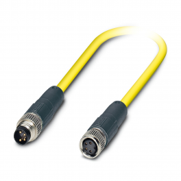 SAC-4P-M8MS/0,5-542/M8FS SH BK Sensor/actuator cable