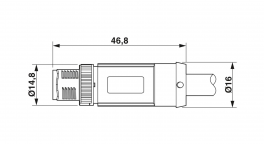 SAC-4P-MS/ 1,0-731 SCO RAIL Sensor/actuator cable