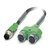 SAC-4PY-MS- 0,3-PUR/2XF Sensor/actuator cable