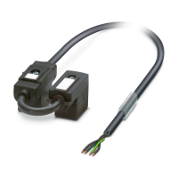 SAC- 5,0/0,2-116/2XB-1L-Z Double valve connector cable