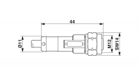 SAC-5P- 5,0-520/M12FS VA Sensor/actuator cable