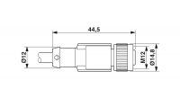 SAC-5P-M12FS/3,0-PUR/FS SH BK Sensor/actuator cable