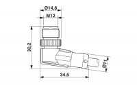 SAC-5P-M12MRB/5,0-PUR Sensor/actuator cable