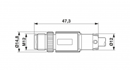 SAC-5P-M12MS/20,0-921/M12FS VA Bus system cable
