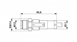 SAC-5P-M12MS/0,55-515 SKS Sensor/actuator cable