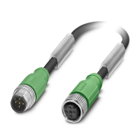 SAC-5P-M12MS/0,6-PUR/FS SH BK Sensor/actuator cable