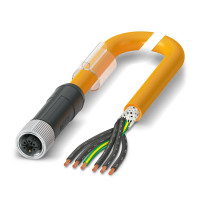 SAC-6P-10,0-PUR/M12FSM PE SH Power cable