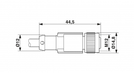 SAC-8P-15,0-285/M12FS SH TP SO Sensor/actuator cable