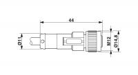 SAC5P-3,025-115M12FS0,25FCB+W Sensor/actuator cable