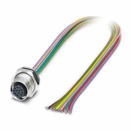 SACC-DSI-M12FS-12CON-M16/1,0 Device connector rear mounting