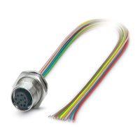 SACC-DSI-M12FS-8CON-M16/0,5 Device connector rear mounting