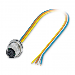 SACC-DSI-M12FSD-4CON-M16/0,5 Device connector rear mounting