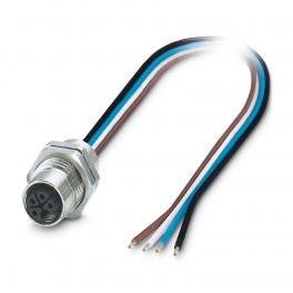 SACC-DSI-M12FSL-4CON-M16XL/1,0 Device connector rear mounting