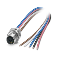 SACC-DSI-M12FSL-4FE-M16XL/1,0 Device connector rear mounting