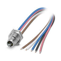 SACC-DSI-M12MSL4FE-M16XL/0,5GRX Device connector rear mounting