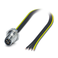 SACC-DSI-M12MSS-4CON-M16/0,5PE Device connector rear mounting