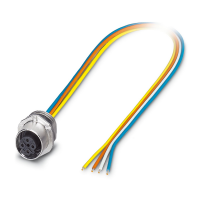 SACC-E-FSD-4P-M16/0,5 SCO GN Device connector front mounting