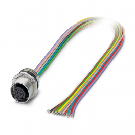 SACC-E-M12FS-12CON-M16/0,5 VA Device connector front mounting