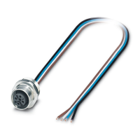 SACC-E-M12FS-4CON-PG9/1,0 VAPO Device connector front mounting