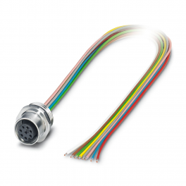 SACC-E-M12FS-8CON-M16/0,5 VA Device connector front mounting