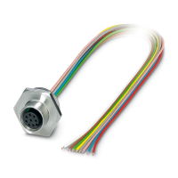 SACC-E-M12FS-8CON-M20/0,5 Device connector front mounting