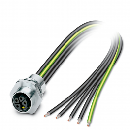 SACC-E-M12FSK-4PE-M16XL/0,2 Device connector front mounting