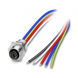 SACC-E-M12FSK-4PE-M16XL/2,0-US Device connector front mounting