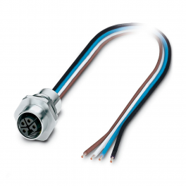 SACC-E-M12FSL-4CON-M16XL/1,0-US Device connector front mounting