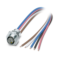 SACC-E-M12FSL4FEM16XL/0,2GR/-1,5X Device connector front mounting