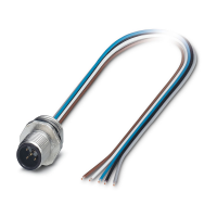 SACC-E-M12MS-5CON-PG9/0,5 Device connector front mounting