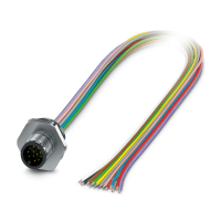 SACC-E-M12MS-8P-M16XL/0,5 Device connector front mounting