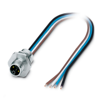 SACC-E-M12MSL-4CON-M16XL/2,0-US Device connector front mounting