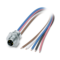 SACC-E-M12MSL-4FE-M16XL/1,0-US Device connector front mounting