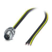 SACC-E-M12MSS-3P-M16/0,5 PE Device connector front mounting