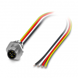 SACC-E-M12MSS-3PE-M16XL/2,0-US Device connector front mounting
