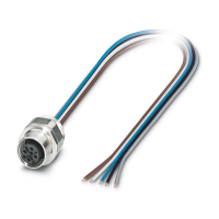 SACC-EC-M12FS-5CON-PG 9/0,5 VA Device connector front mounting