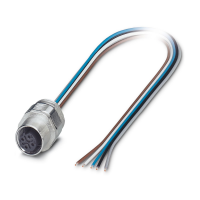 SACC-EC-M12FSB-5CON-PG9/0,5 Device connector front mounting